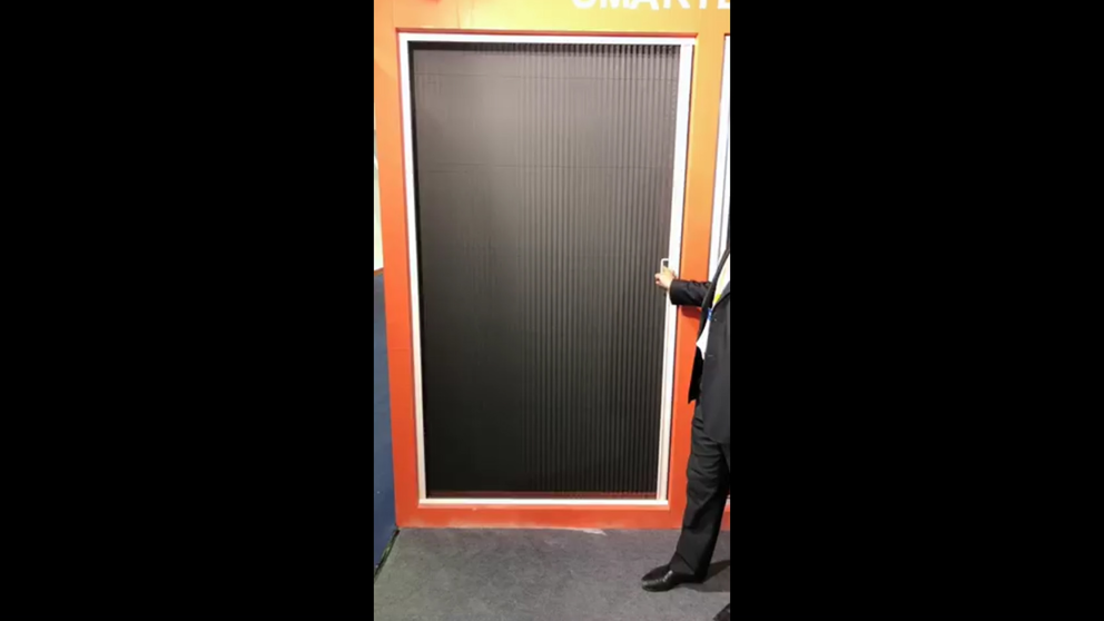 Pleated screen doorp-001