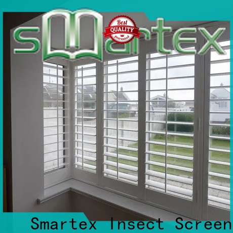 Smartex best pvc window shutters exterior wholesale for preventing insects