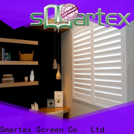 Smartex professional pvc louvered shutters manufacturer for preventing insects