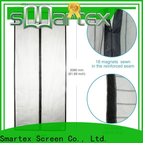 Smartex cheap magnetic snap closure door screen suppliers for comfortable life