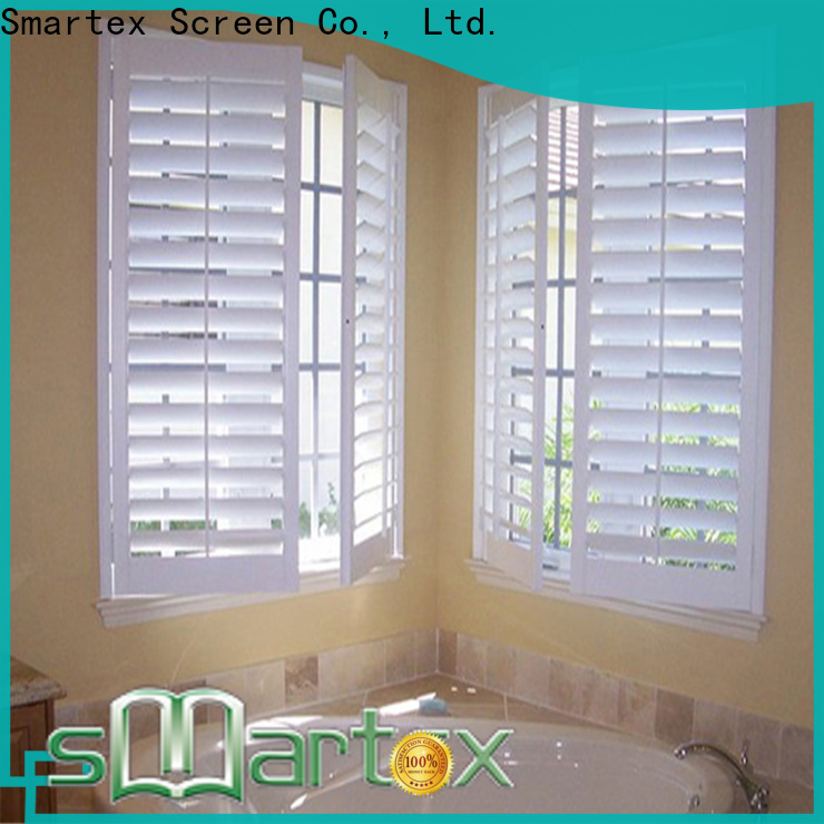 Smartex factory price pvc window shutters interior factory for comfortable life