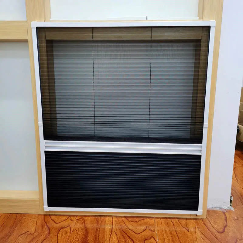 Insect screen window  pleated screen window with REACH SVHC174