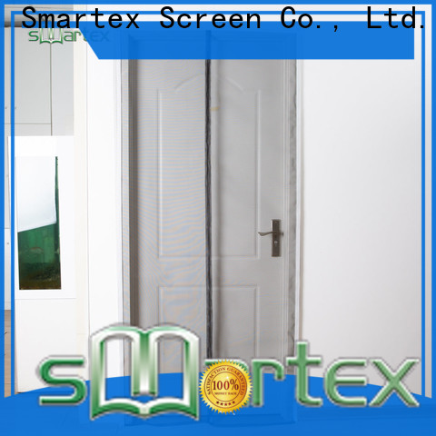 Smartex reliable magnetic snap closure door screen factory direct supply for home use