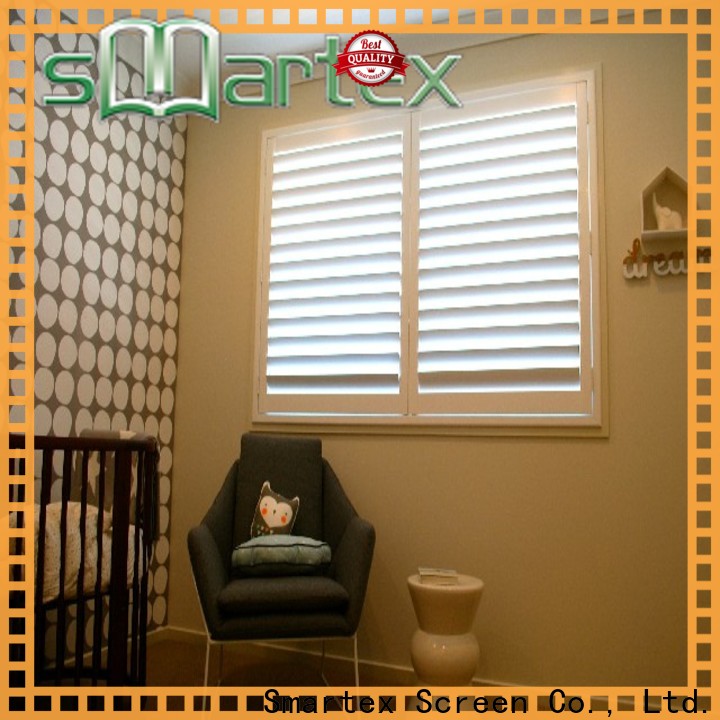 Smartex pvc shutters interior manufacturer for preventing insects