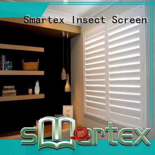 Smartex pvc exterior shutters wholesale for preventing insects