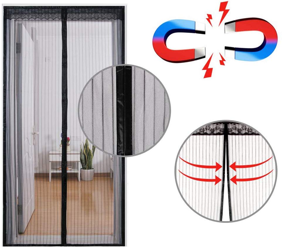 Smartex magnetic snap shut door screens series for home