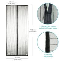 Environmental protection superior quality anti insect screen mesh polyester DIY magnet screen  door curtains