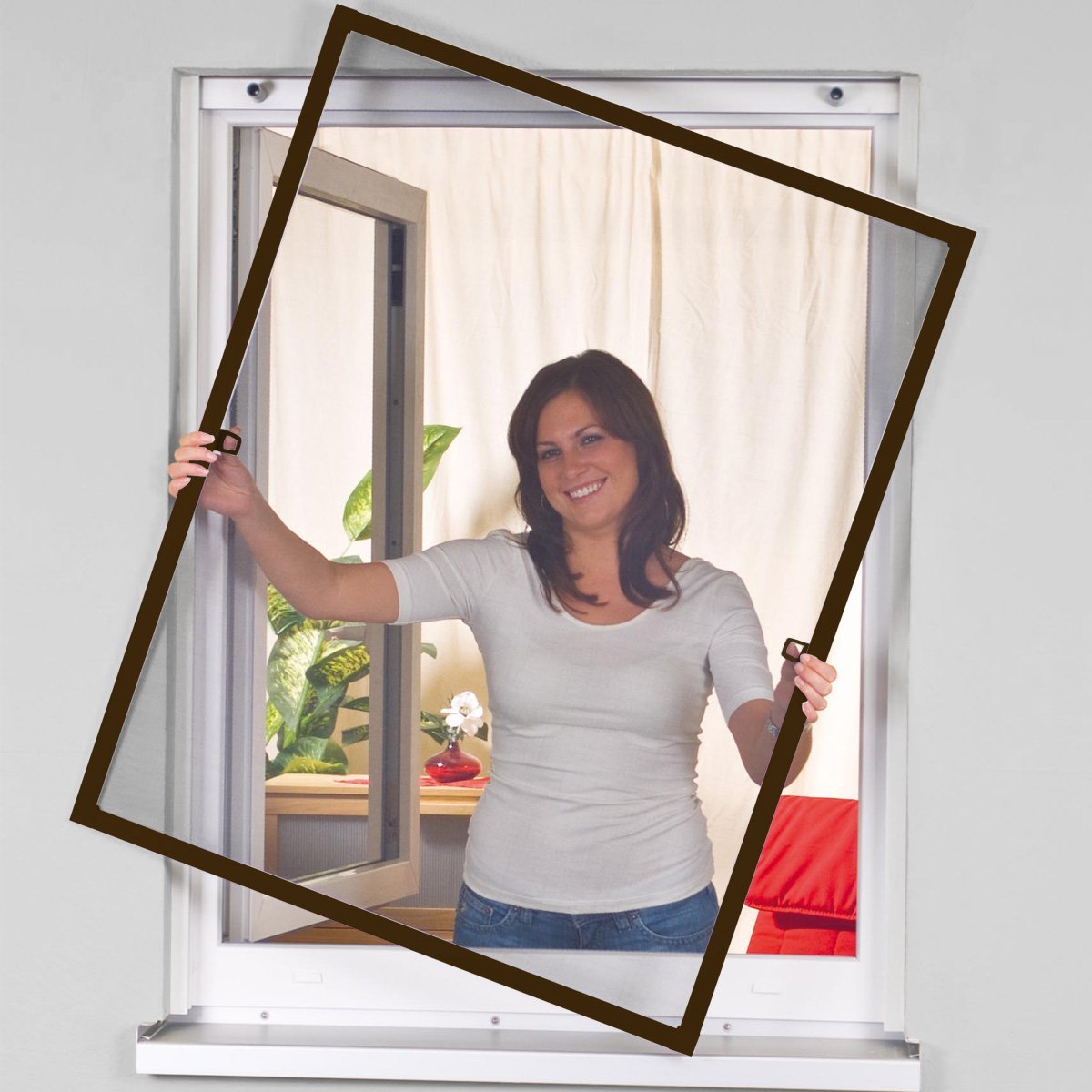 Smartex latest window screen frame with good price for preventing insects