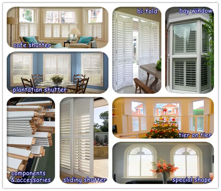 factory price pvc exterior shutters wholesale for preventing insects