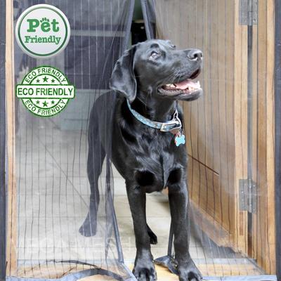 Pet-Friendly Mosquito Proof Fly Resistant Magnetic Fly Screen Door Curtain