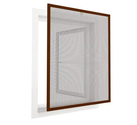 No drill tenter frame for windows with high visibility fiber glass mesh insect screen frame