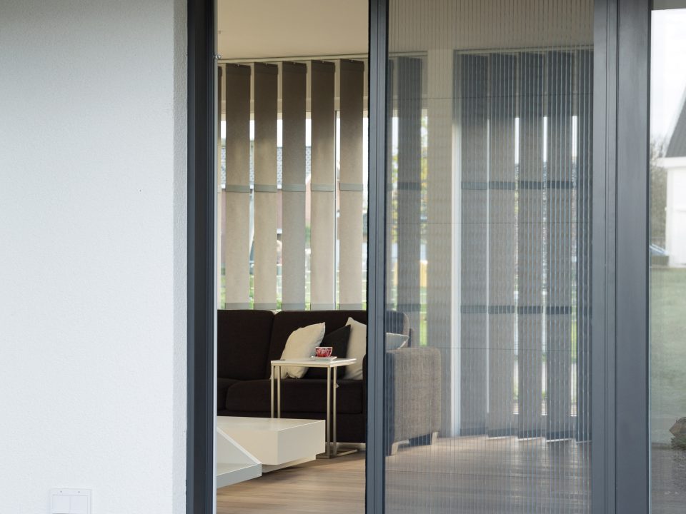 Pleated insect screens for folding doors, windows and skylights
