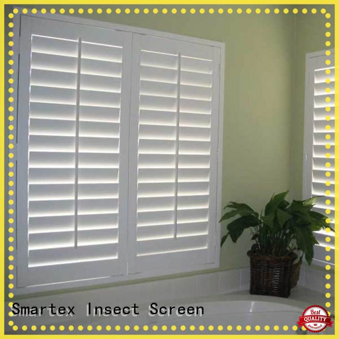 Smartex pvc shutter blinds from China for home