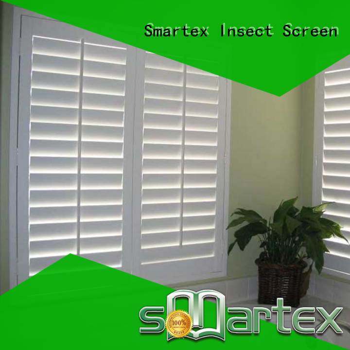 Smartex pvc shutter blinds factory for home use