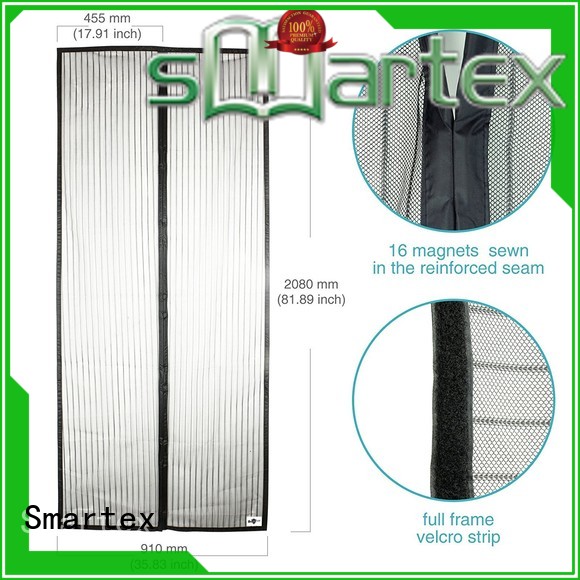 Smartex magnetic door mesh curtain factory price for preventing insects