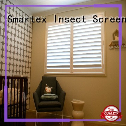 Smartex pvc window shutters with good price for preventing insects